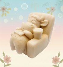 Load image into Gallery viewer, Cow Gift | Lazy Cow Handmade Vegan Soap | Cow Theme Decor | Farmhouse Decor UK