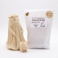 Load image into Gallery viewer, Handmade Ghost Girl Walking Dog Soap - Halloween Gift, Gothic Decor