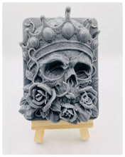 Load image into Gallery viewer, Halloween Gift | Skull Gift | Spooky Decor | King of Skulls Vegan Soap
Looking for the perfect spooky season treat? Our vegan and cruelty-Free ‘King of Skulls’ soap is here to add a chilling touch to your bathroom! Handmade with love and a dash of darkness, this chunky soap is an excellent alternative to chocolates and sweets for Halloween gifts!