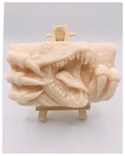 Load image into Gallery viewer, Dinosaur Gift | dinosaur Lover Gift | dragon Lover Gift | alternative Gift | Dinosaur Vegan Soap This incredible dinosaur soap is the perfect gift for any dinosaur or mystical creatures fan! All soaps are handmade fresh to order,, vegan, cruelty free and available in your choice of colour and essential oil All our soaps are made with natural clays and essential oils to gently cleanse and nourish your skin. Plus, they come in eco-friendly packaging so you can feel good about your purchase and the environment