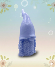 Load image into Gallery viewer, Handmade vegan soap featuring a girl gnome with long plaits packed in beautiful eco friendly packaging. crafted with natural French clays, activated charcoal and essential oils. a eco-friendly, zero waste gift that’s cruelty-free, skin-nourishing, and perfect for gnome lovers or animal themed gifts. Small business UK