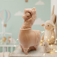 Load image into Gallery viewer, Alpaca / llama vegan soap on a wooden surface with a soft, blurred background