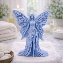 Load image into Gallery viewer, Handmade vegan soaps featuring a large detailed fairy and packed in beautiful eco friendly packaging