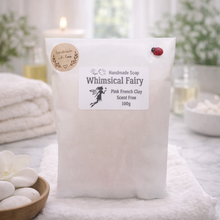 Load image into Gallery viewer, Handmade vegan soaps featuring a large detailed fairy and packed in beautiful eco friendly packaging