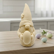 Load image into Gallery viewer, Handmade vegan soaps featuring a gorgeous gnome holding his easter egg packaged in beautiful eco friendly packaging.