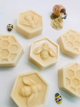 Load image into Gallery viewer, Bee Gift | Teacher Gift | Birthday gift, Christmas gift, Stocking filler, Secret Santa gift, Bee & Honeycomb Vegan Soaps - Set of 6 - Gift Boxed
Our set of six, bee and honeycomb design soaps are the bee's knees, made with natural clays and essential oils to make your skin buzz with happiness.
Gift boxed in eco-friendly packaging, because saving the planet is sweeter than honey!
Available in your choice of colour and essential oil: