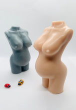 Load image into Gallery viewer, Baby Shower Gift | Mum to Be Gift | Baby Shower Favours | New Mum Gift | Pregnancy Gift | Handmade vegan pregnant lady–shaped soap, 100g, made with natural ingredients and essential oils, eco‑friendly packaging by Soap Simple Creations Etsy UK