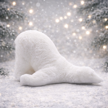 Load image into Gallery viewer, Handmade vegan soaps featuring a huge lazy polar bear with his bum up in the air. gift boxed in beautiful eco friendly packaging.