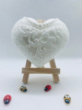 Load image into Gallery viewer, Handmade vegan soaps featuring a charcoal groom soap and a detailed bride soap. gift boxed in beautiful eco friendly packaging. crafted with natural French clays, activated charcoal and essential oils. a eco-friendly, zero waste gift that’s cruelty-free, skin-nourishing, the perfect gift for any wedding. UK Small Business