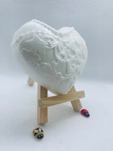 Load image into Gallery viewer, Handmade vegan soaps featuring a charcoal groom soap and a detailed bride soap. gift boxed in beautiful eco friendly packaging. crafted with natural French clays, activated charcoal and essential oils. a eco-friendly, zero waste gift that’s cruelty-free, skin-nourishing, the perfect gift for any wedding. UK Small Business