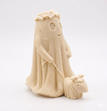 Load image into Gallery viewer, Handmade Ghost Girl Walking Dog Soap -  Halloween Gift, Gothic Decor

