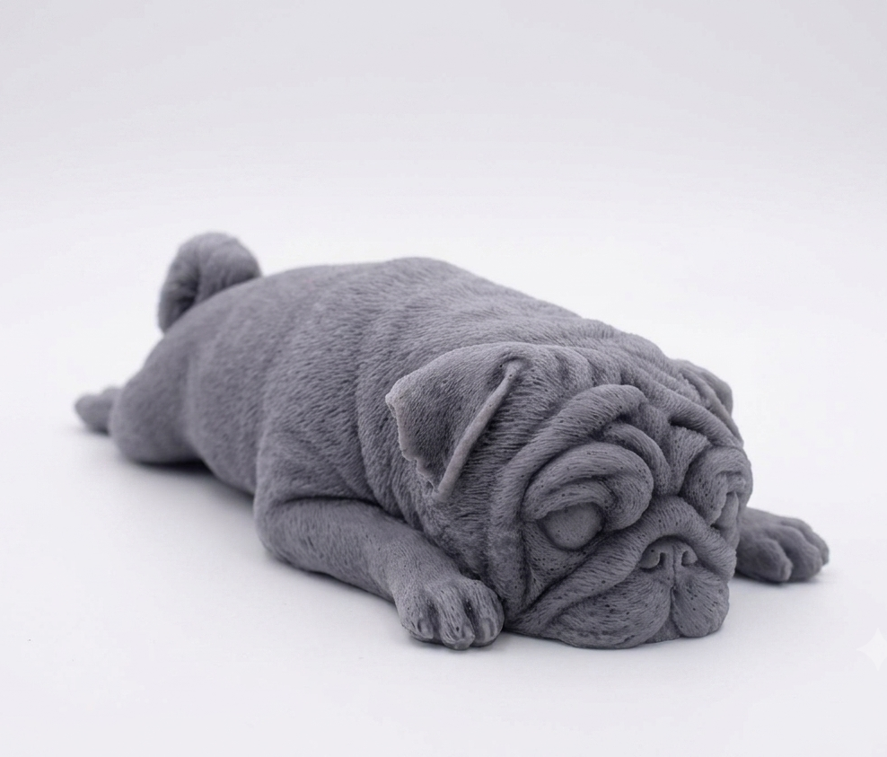 Sleeping Pug Dog Vegan Soap