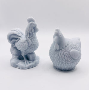 Chicken & Cockerel Soaps 80g - Set of 2 - Gift Boxed