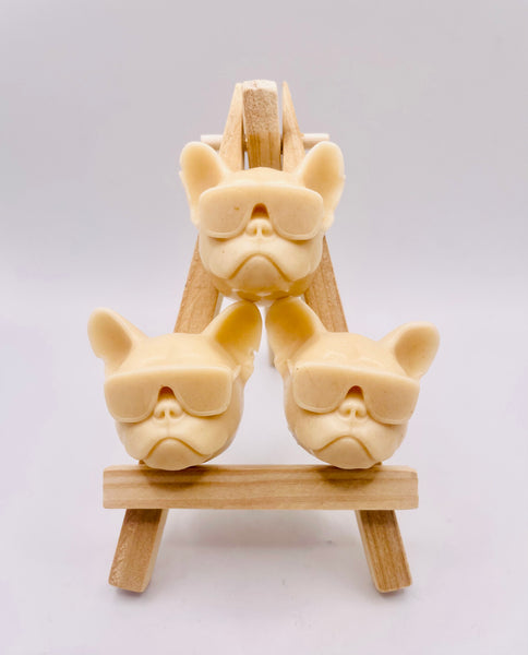 French Bulldog Faces - Vegan Soaps - Set of 3 - Gift Boxed | French Bulldog Gift | French Bulldog Lover Gift | Dog Lover Gift | Frenchie Gift Idea