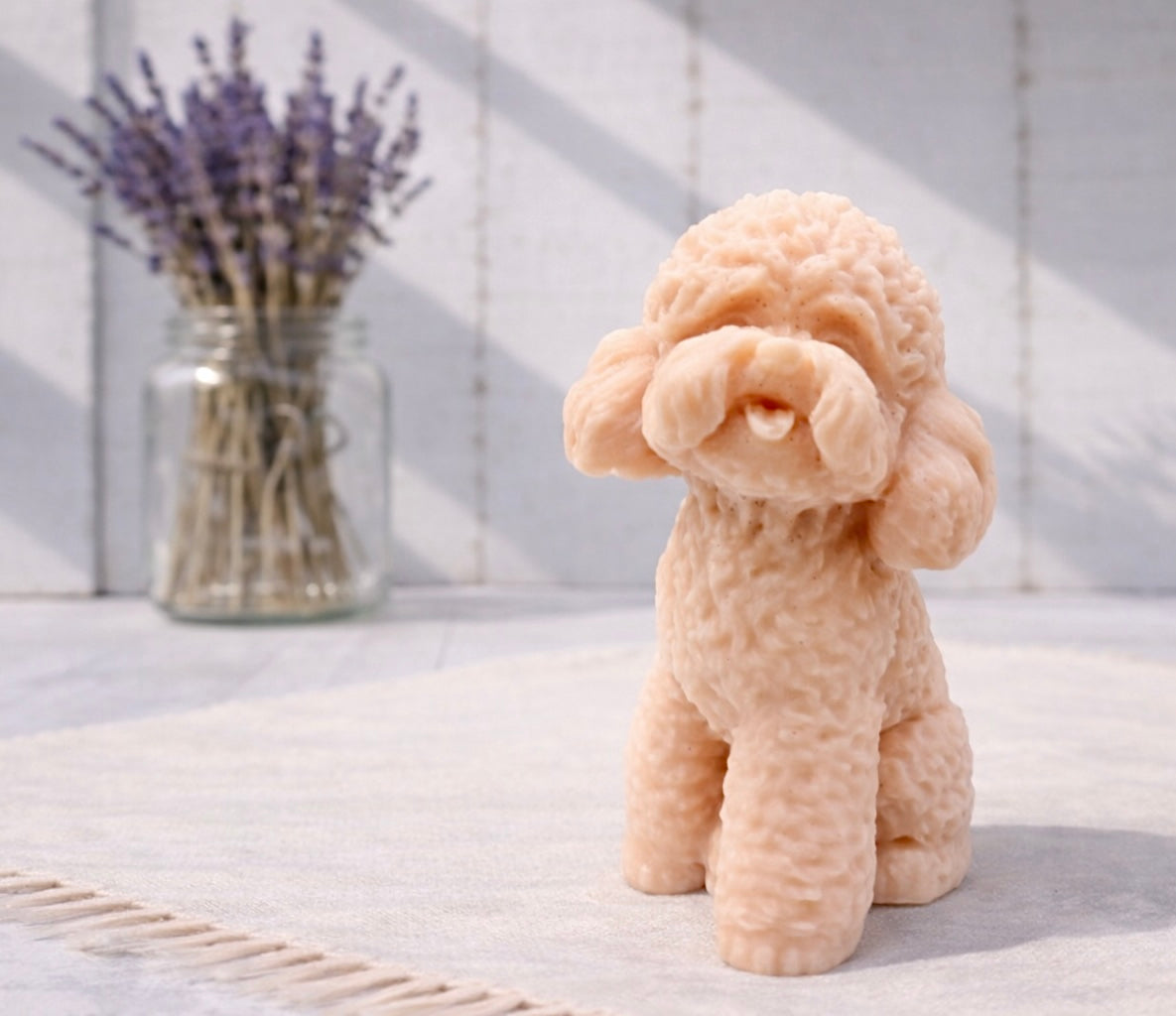 Cockapoo dog design vegan soap gift 