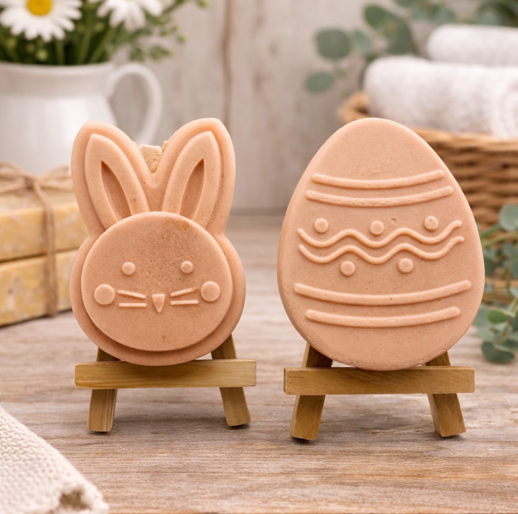 Easter rabbit and Easter Egg vegan soap gift set 