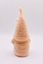 Load image into Gallery viewer, Handmade vegan soaps featuring a gorgeous honey bee design gnome soap. gnome is holding a honeypot and has a bee on his hat. crafted with natural French clays, activated charcoal and essential oils. a eco-friendly, zero waste gift that’s cruelty-free, skin-nourishing, and perfect for gnome lovers and gifting. Small Business UK
