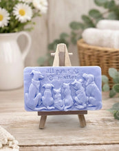 Load image into Gallery viewer, All Paws Matter | Handmade Vegan Soap | Dog Gift| Cat Gift | Pet Gift | Animal Theme Decor
