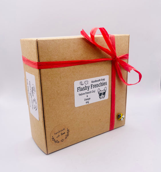 French Bulldog Faces - Vegan Soaps - Set of 3 - Gift Boxed | French Bulldog Gift | French Bulldog Lover Gift | Dog Lover Gift | Frenchie Gift Idea