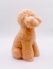 Load image into Gallery viewer, Handmade vegan soaps featuring a large detailed cockapoo dog wrapped in beautiful eco friendly packaging crafted with natural French clays, activated charcoal and essential oils. a eco-friendly, zero waste gift that’s cruelty-free, skin-nourishing, and perfect gift for cockapoo owners, dog lovers and animal themed gifts. small business UK
