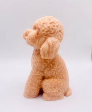 Load image into Gallery viewer, Handmade vegan soaps featuring a large detailed cockapoo dog wrapped in beautiful eco friendly packaging crafted with natural French clays, activated charcoal and essential oils. a eco-friendly, zero waste gift that’s cruelty-free, skin-nourishing, and perfect gift for cockapoo owners, dog lovers and animal themed gifts. small business UK

