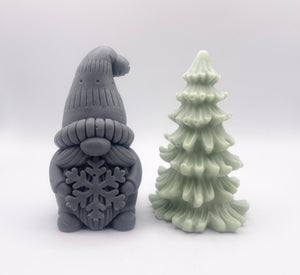 Gnome & Christmas Tree Vegan Soap Gift Set - Gift Boxed | Christmas Gnome | Christmas Gonk | Stocking Filler Gift