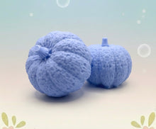 Load image into Gallery viewer, Handmade vegan soaps featuring a set of two chunky pumpkins gift boxed in beautiful eco friendly packaging crafted with natural French clays, activated charcoal and essential oils. a eco-friendly, zero waste gift that’s cruelty-free, skin-nourishing, and perfect gift for autumn lovers and halloween gifts. small business UK
