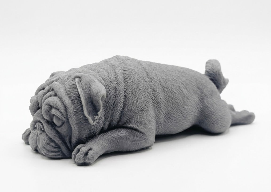 Sleeping Pug Dog Vegan Soap