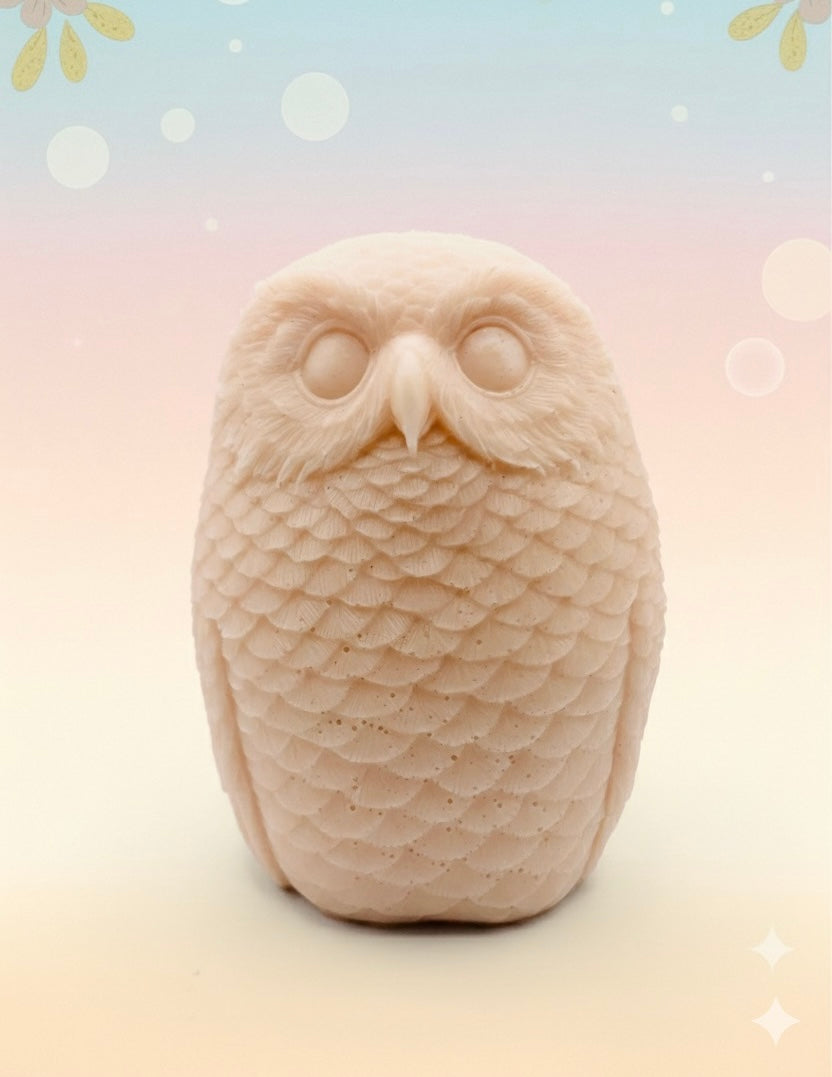 Handmade vegan soaps featuring a large, chunky, detailed owl, gift boxed. crafted with natural French clays, activated charcoal and essential oils. a eco-friendly, zero waste gift that’s cruelty-free, skin-nourishing, and perfect for animal lovers and teacher appreciation gifts. Small Business UK