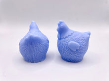 Load image into Gallery viewer, Handmade vegan chicken shaped vegan soaps, set of 2, gift boxed in beautiful eco friendly packaging.  crafted with natural French clays, activated charcoal and essential oils. a eco-friendly, zero waste gift that’s cruelty-free, skin-nourishing, and perfect for animal lovers. Small Business UK
