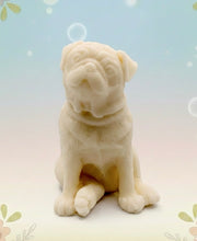 Load image into Gallery viewer, Sitting Pug Gift | Handmade Vegan Soap | Pug Decor | Dog Theme Gift | Dog Decor UK
