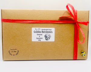 Golden Retriever Vegan Soaps - Gift Boxed - Set of 2 | Golden Retriever Gift | Dog Lover Gift | Pet Gift | Dog Gift