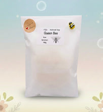 Load image into Gallery viewer, Handmade vegan soap with a gold bee and honeycomb design
