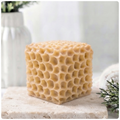 Handmade vegan soaps featuring a gorgeous honeycomb chunky design soap. crafted with natural French clays, and essential oils.