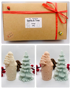 Santa & Christmas Tree Soap Gift Set - 200g