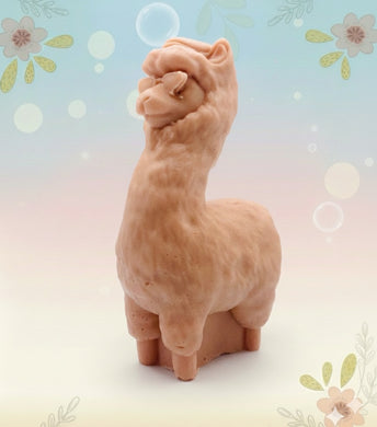 Handmade vegan soaps featuring a llama or alpaca wearing sunglasses wrapped in beautiful eco friendly packaging crafted with natural French clays, activated charcoal and essential oils. a eco-friendly, zero waste gift that’s cruelty-free, skin-nourishing, and perfect for alpaca or llama gifts and animal themed gifts. small business UK