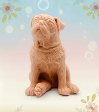 Load image into Gallery viewer, Sitting Pug Vegan Soap | Pug Gift | Dog Themed Gifts UK
