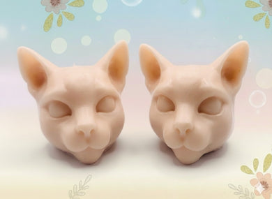 Handmade vegan Siamese cat shaped vegan soaps, set of two, beautifully gift boxed in eco friendly packaging.  crafted with natural French clays, activated charcoal and essential oils. a eco-friendly, zero waste gift that’s cruelty-free, skin-nourishing, and perfect for animal lovers. Small Business UK