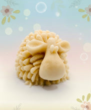 Load image into Gallery viewer, Handmade vegan soaps featuring a cute shaggy sheep, packaged in beautiful eco friendly packaging. crafted with natural French clays, activated charcoal and essential oils. a eco-friendly, zero waste gift that’s cruelty-free, skin-nourishing, the perfect gift for sheep lovers and animal lovers. small business UK
