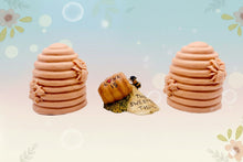 Load image into Gallery viewer, Handmade vegan hand soaps featuring a set of two honeycombs, gift boxed in beautiful eco friendly packaging. crafted with natural French clays, activated charcoal and essential oils. a eco-friendly, zero waste gift that’s cruelty-free, skin-nourishing, and perfect for animal lovers, bee lovers and teacher gifts. small business UK
