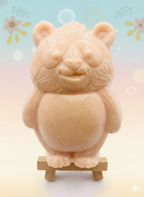 Panda bear design handmade artisan vegan soap. Small business Uk