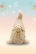 Load image into Gallery viewer, Handmade vegan soap featuring a chunky gnome packed in beautiful eco friendly packaging. crafted with natural French clays, activated charcoal and essential oils. a eco-friendly, zero waste gift that’s cruelty-free, skin-nourishing, and perfect for gnome lovers or animal themed gifts. Small business UK
