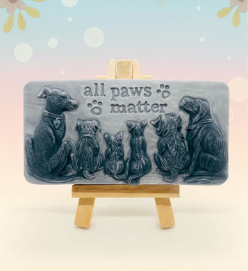 dog lover gift. cat lover gift. animal lover gift. zero waste gift. modern gifts. handmade home style. This beautifully detailed, chunky bar features a line-up of our loyal four-legged friends, reminding us of the love, joy, and muddy footprints they bring into our lives. The one in the photo is made with charcoal and lavender essential oil, soothing, earthy, and perfect for washing the day away (or after a long dog walk!). eco conscious home. eco conscious living.