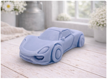 Load image into Gallery viewer, Handmade vegan soap gift featuring a sports car wrapped in beautiful eco friendly packaging
