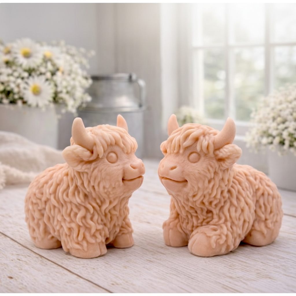 Highland Cow Vegan Soap Set
