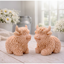 Load image into Gallery viewer, Handmade Highland Cow Soap Set - Animal Lover Gift, Farmhouse Decor
