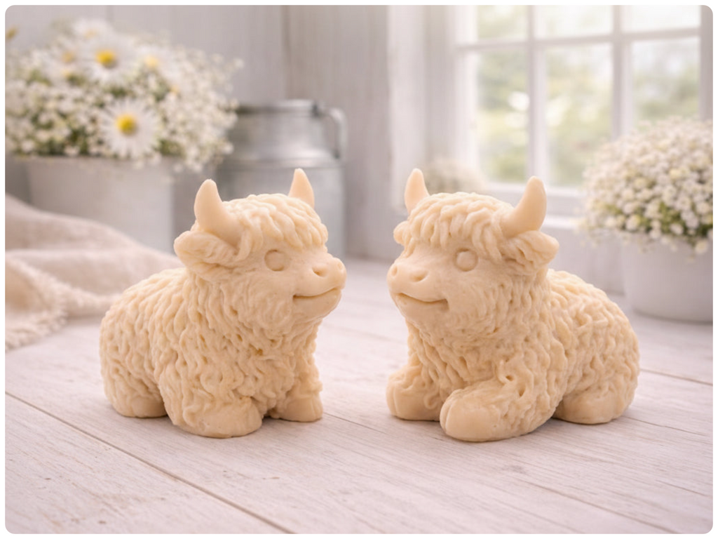 Highland Cow Vegan Soap Set