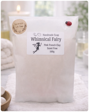 Load image into Gallery viewer, soap package with 'Whimsical Fairy' branding on a soft background
