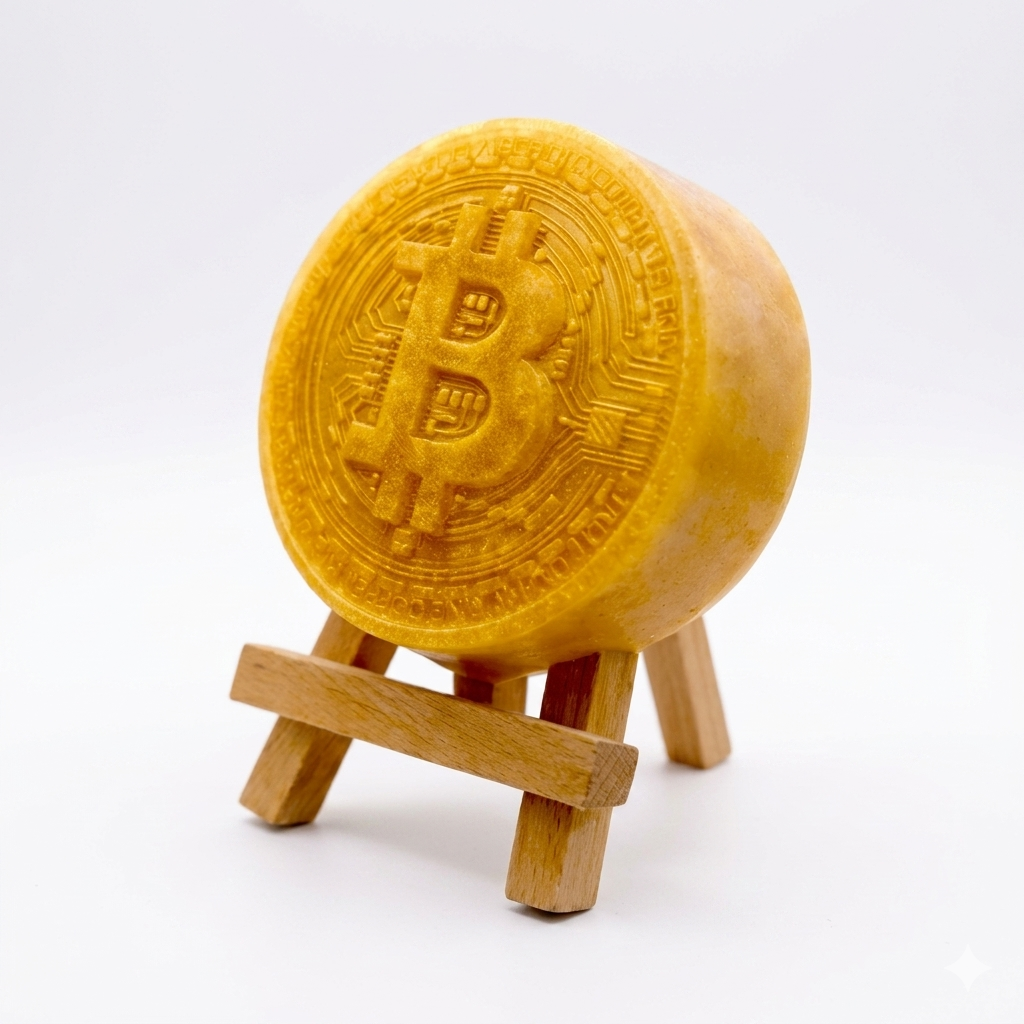 Golden Bitcoin Vegan Soap