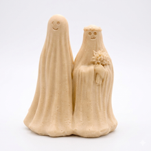 Load image into Gallery viewer, Handmade Ghost Bride &amp; Groom Soap – Spooky Wedding Gift, Halloween Gothic Decor
